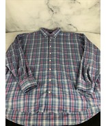 Peter Millar Button Up Down Dress Shirt Plaid Check Long Sleeve Mens Siz... - $365.85 MXN