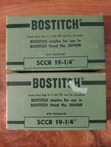 Vintage Bostitch SCCR 19-1/4&quot;  5000 Ct box Staples Lot Of 2 - £17.65 GBP