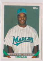 Nigel Wilson Marlins Outfielder 1993 Topps Card # 426 - £1.11 GBP