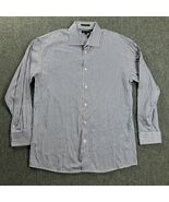 Leonardi Shirt Mens Extra Large Button Up French Cuff 100% Cotton Adults - $41.86 CAD