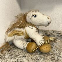 Build A Bear Workshop Enchanted Horse Gold &amp; White With Saddle, Wings &amp; ... - $32.57