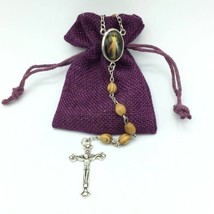 Divine Mercy Rosary olive wood Jerusalem Divina Misericordia Rosario de ... - £10.95 GBP