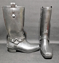 Boggs Womens Dakota Harness Rubber Rain Boots Black Waterproof Size 9 - €30,44 EUR