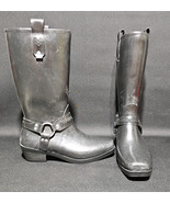 Boggs Womens Dakota Harness Rubber Rain Boots Black Waterproof Size 9 - €30,44 EUR