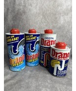 Discontinued Drano Crystal Clog Remover Cleaner Lot 18oz 12oz Can - $69.99