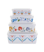 Gibson Home 8 Piece Anaya Rectangular Nesting Food Storage Set - $54.38 CAD