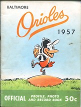 Baltimore Orioles Team Yearbook-1957-MLB-photos-stats-Brooks Robinson-VG+ - £143.07 GBP