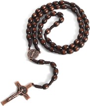 Handmade Wooden Catholic Rosary - £20.49 GBP