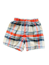 Superman Red White Blue Plaid Toddler Boys Shorts 18 Months Cotton  Pull up - £6.00 GBP