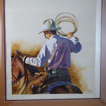 Mark Kohler Texas Artist 1995 Cowboy Watercolor Early Work Gift to a Friend - £1,281.58 GBP