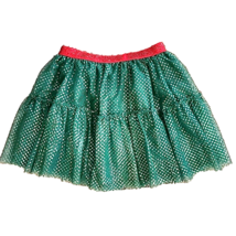 6-6X Girls Sequin and Glitter Skirt Green St Pats Day Lined Not Scratchy - $12.19