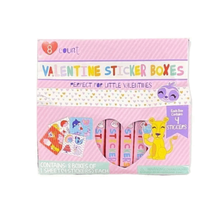 Bendon Kids Valentine Sticker Boxes 8 Count Sticker Party Favors NEW - £9.11 GBP