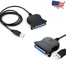 USB 2.0 to 25 Pin RS232 DB25 Female Parallel Printer IEEE Cable Lead Adapter - £12.57 GBP
