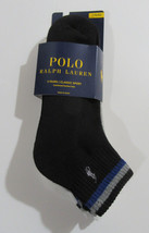 Polo Ralph Lauren Mens Classic Sport Quarter Crew Socks Black Grey White... - $19.99