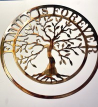 Family is Forever Olive Tree Metal Wall Art 30&quot; - £81.73 GBP
