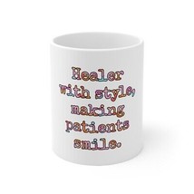 Healer With Style Making Patients Smile White Ceramic Doctor Mug 11oz | STY829 - £6.91 GBP