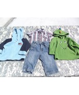 Lot of 4 -18 Month Assorted Clothing, Hoodie, Jacket, Jeans, &amp; Shirt 6510 - $20.16 CAD