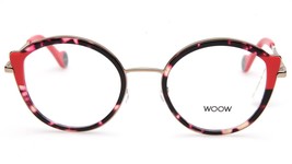 New Woow Fly Away 1 Col 0102 Tortoise Pink Eyeglasses Frame 48-20-135mm B44mm - £150.26 GBP