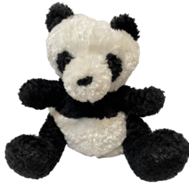 Manhattan Toy Plush Panda Bear Puppet Black and White 10 inches - $16.56