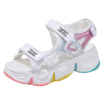 Platform Women Sandals Female Summer New Women Thick Bottom Rainbow Sole Hook &amp;  - £27.21 GBP