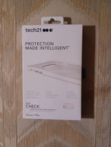 Tech 21 iPhone 7 Plus Phone Case Clear White Evocheck 9.9 Ft Drop Protection... - $12.86