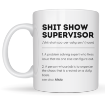 Custom Coffee Mugs Personalized Ceramic Cups Shitshow Supervisor Boss Gi... - £13.58 GBP