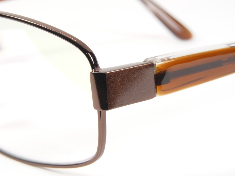 893 C2 Brown UNIQUE EYEGLASSES GLASSES METAL FRAME 55-19-140mm Item image 4