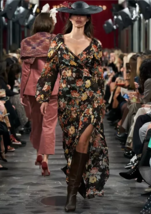 Veronica Beard Avani floral-print silk-chiffon maxi dress Sz 0 Dark Brown $898 - £105.66 GBP