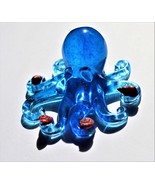 Blue octopus, whimsical ocean decor, sealife, octopi, octopuses, Kraken ... - £8.01 GBP