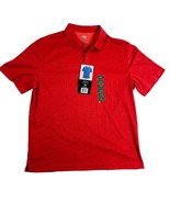 Berkley Jensen Active Polo Shirt Red Large NWT Moisture-Wicking Performance - $14.84