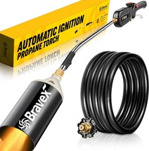 Electri Automatic Ignition, Propane Weed Torch With 10Ft Hose, Push Button - $49.93