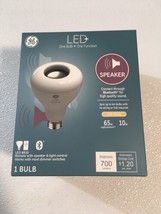 Four (4) 65w GE LED+ BR30 Bluetooth ￼Speaker Light Bulbs ~ Soft White - £104.67 GBP