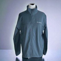 Columbia Mt Village blue grey fleece lined water resistant zip jacket Me... - $47.24