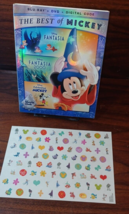 Best Of MICKEY(Blu-ray+DVD-No Digital)+Disney Sticker Set-Free Box Shipping! - £30.45 GBP