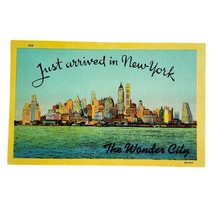 NYC Vintage 1940s Just Arrived New York The Wonder City Unused Postcard Tourism - £3.76 GBP