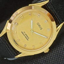 Refurbished Oris Winding Swiss Mens Vintage Wrist Golden Watch 558b-a297005-6 - £15.96 GBP