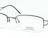 Airlight REF 754 COL.577 BROWN EYEGLASSES GLASSES METAL FRAME 52-18-135m... - $86.36