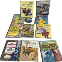 Vintage Sesame Street Golden Book lot Grover Big Bird Bert Ernie 1971 - 2013 - £23.28 GBP
