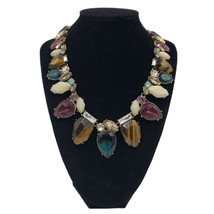 Vintage Chloe and Isabel Multi Colored Crystal Stone Fashion Statement Necklace - £79.10 GBP