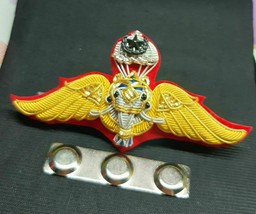 Master Parachutist Airborne Thai Army Wings Small Badge Handmade Back Magnet - $33.45
