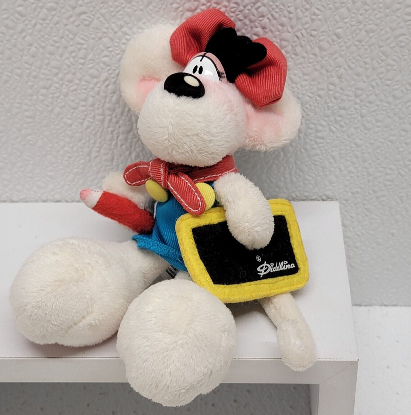 Diddlina Mouse Plush Artist Blackboard Girl Mouse Depesche Germany Thoma... - $56.62