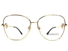 Versace Eyeglasses Frames MOD.1289 1002 Shiny Gold Butterfly Wire Rim 55... - £93.18 GBP