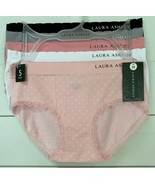 Laura Ashley Seamless Stretch Briefs Panties with Lace M XL - £23.43 GBP