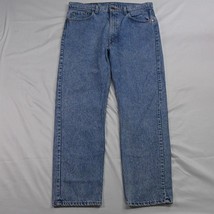 Vtg 90s Levi&#39;s 38 x 32 505 Regular Fit Straight USA Made Denim Jeans - $34.99