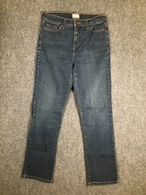 Levi&#39;s 512 Jeans 10 Medium Womens Mid Rise Slimming Denim Pants Straight... - £13.20 GBP
