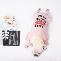 Pet Couture: Pink And Gray Two-Legged Casual Pet T-Shirt - £18.04 GBP