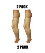 2 Pack Leggs Control Top Womens Size Q Silken Mist  NUDE Pantyhose Enhan... - $17.43 CAD