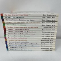 The Bible Cure Books: Ancient Truths, Natural Remedies by Don Colbert LOT of 17 - $35.99
