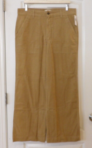 Weatherproof® VIntage wide Leg Stretch Corduroy Pant Tan Women&#39;s Sz 10 NWT - $20.47