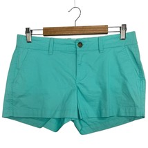 New Old Navy Shorts Womens 6 Green Stretch Mid Rise Chino 3 Inch Classic... - $19.79